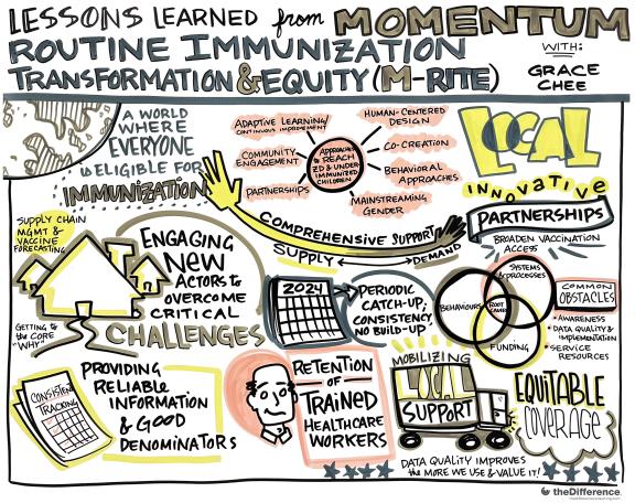 Illustration of Lessons Learned from Momentum Routine Immunization Transformation & Equity (M-RITE)