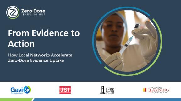 Woman loading syringe, first slide of webinar